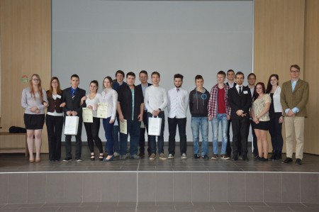 The first, the second and the third placed teams